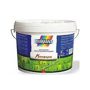 Краска ВД-АК Diamant Комфорт (белая) 10 л / 14,4 кг в Хатежино - картинка Картинка: краска вд-ак diamant комфорт (белая) 10 л / 14,4 кг в Хатежино
