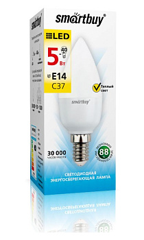 Светодиодная (LED) Лампа Smartbuy-C37-05W/4000/E14 в Минске - картинка Картинка: светодиодная (led) лампа smartbuy-c37-05w/4000/e14 в Минске