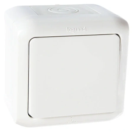 Выключатель Quteo IP44 (белый)   т.м.Legrand в Минске - изображение Изображение: выключатель quteo ip44 (белый)   т.м.legrand в Минске