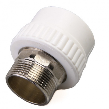 Изображение: муфта 20х3/4 комбин. нр (белая) (рф) 4302fp в Минске