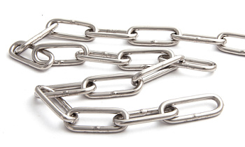 Цепь сварная длиннозвенная, оцинкованная М3 DIN 763 (бобина 100 м) 