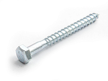 Саморез с 6-гранной головкой 8х160 острый, оцинк (с этик. 1шт)