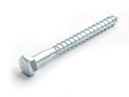 Саморез с 6-гранной головкой 10х280 острый, оцинк (с этик. 1шт)