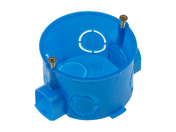 Коробка установочная (подрозетник) 60х40мм, винты, стык узлы IP20 ЮПИТЕР (для сплошных стен) в Минске - картинка Картинка: коробка установочная (подрозетник) 60х40мм, винты, стык узлы ip20 юпитер (для сплошных стен) в Минске