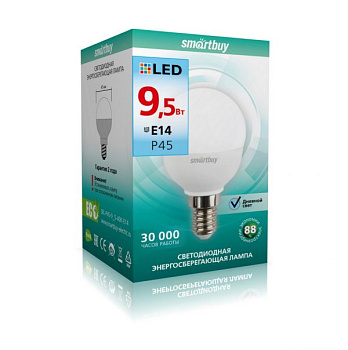 Светодиодная (LED) Лампа Smartbuy-P45-9,5W/4000/E14 (SBL-P45-9_5-40K-E14)/100 в Минске - картинка Картинка: светодиодная (led) лампа smartbuy-p45-9,5w/4000/e14 (sbl-p45-9_5-40k-e14)/100 в Минске