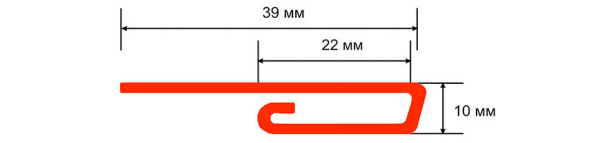 Профиль финишный ТН ОПТИМА, жасмин, 3м в Минске - изображение Изображение: профиль финишный тн оптима, жасмин, 3м в Минске