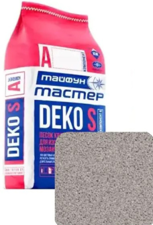 Изображение: песок кварцевый серый а6 "тайфун мастер" deko s (мешок 5,4кг) в Минске