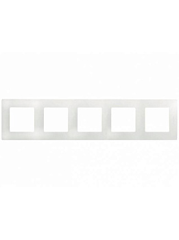 Рамка 5 постов (белая) Etika т.м.Legrand в Минске - картинка Картинка: рамка 5 постов (белая) etika т.м.legrand в Минске