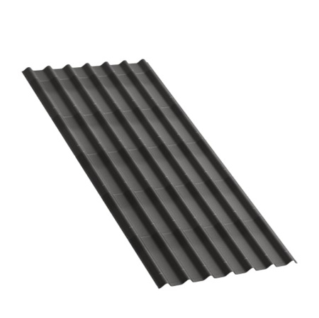 Изображение: лист кровельный onduline  черепица х5 sr-150 3d (графит),  1,95-0,96м  в Минске