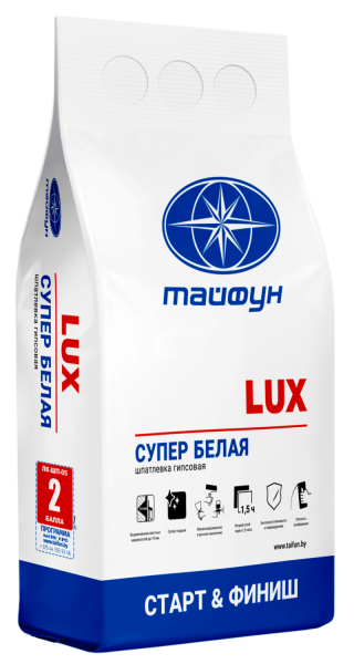 Изображение: шпатлевка люкс белая гипсовая (5кг) в Минске
