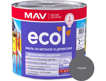 Эмаль ECOL по металлу и древесине (ПФ-115) серая  глянцевая 1л (0,9кг) в Минске - картинка Картинка: эмаль ecol по металлу и древесине (пф-115) серая  глянцевая 1л (0,9кг) в Минске