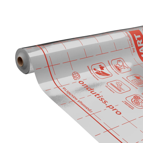 Изображение: пленка строительная пароизоляционная отражающая ондутис smart termo (рулон 30м2) плотность 70 г/м2 в Минске