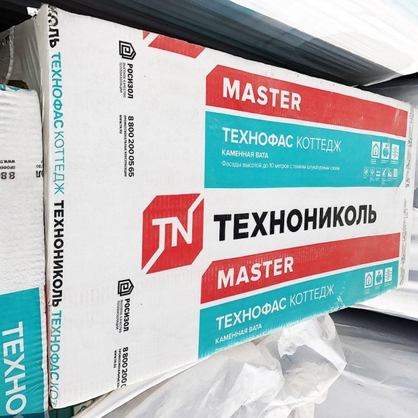 Изображение: технофас коттедж 1200х600х100мм (2,16м2/0,216м3 в пачке/3плиты в упак) в Минске