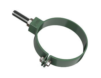 Картинка: хомут трубы тн пвх, зеленый, универсальный l=140х в Минске