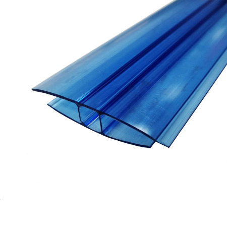 Профиль соединительный неразъемный Н 6-8мм L=6м (синий) Профиль соединительный неразъемный Н 6-8мм L=6м (синий)