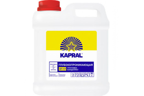 Изображение: грунтовка белая вн п1 д kapral st-17 канистра 10 кг в Минске