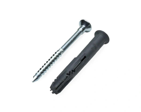 Дюбель быстрого монтажа с гвоздевым шурупом, потай 8х60, п/п, ЕКТ (упак/100шт) 