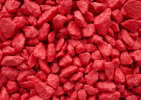 Изображение: щебень окрашенный мраморный, ярко-красный, 5-10 мм (20кг) в Минске