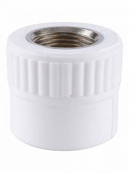 Картинка: муфта 25х3/4 комбин. вр (белая) 4204fp в Минске
