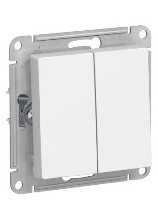 Выключатель AtlasDesign 2-кл., (белый) т.м.Schneider Electric в Минске - изображение Изображение: выключатель atlasdesign 2-кл., (белый) т.м.schneider electric в Минске