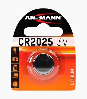 Батарейка ANSMANN-Lithium Coin Cell (3V)  CR2025/1 per blister  в Минске - картинка Картинка: батарейка ansmann-lithium coin cell (3v)  cr2025/1 per blister  в Минске