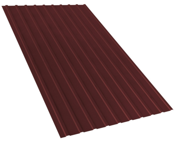 Профнастил ПСА 20/Эконом(0,4мм)-Пэ-RAL8017  (1,7м) в Минске - изображение Изображение: профнастил пса 20/эконом(0,4мм)-пэ-ral8017  (1,7м) в Минске