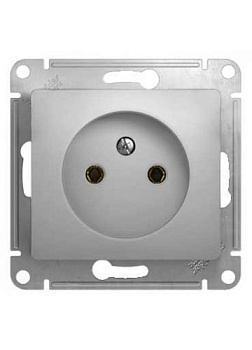 Розетка Glossa GSL000341 б/з б/ш, алюм. т.м.Schneider Electric в Минске - картинка Картинка: розетка glossa gsl000341 б/з б/ш, алюм. т.м.schneider electric в Минске