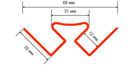 Изображение: угол внутренний тн оптима, каштан, 3м в Минске
