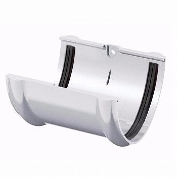 Картинка: соединитель желоба polivent пвх (белый)  в Минске