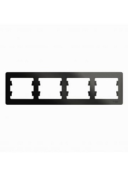 Рамка Glossa 4-пост, гориз. антрацит т.м.Schneider Electric в Минске - картинка Картинка: рамка glossa 4-пост, гориз. антрацит т.м.schneider electric в Минске