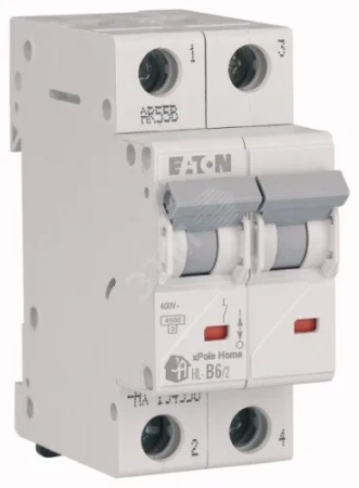 Выключатель авт.  HL-C6/2, 2P, 6A, хар-ка C, 4.5kA, 2M,  , тм.Eaton в Минске - изображение Изображение: выключатель авт.  hl-c6/2, 2p, 6a, хар-ка c, 4.5ka, 2m,  , тм.eaton в Минске