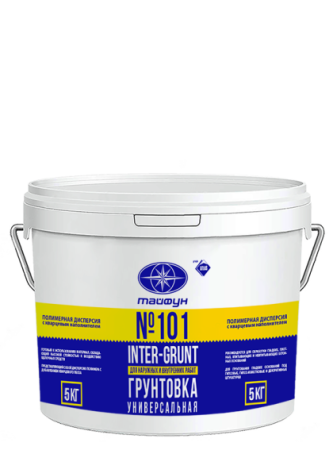 Изображение: грунтовка тайфун-мастер № 101  "inter-grunt" (5кг) в Минске