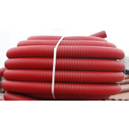 Изображение: труба пэ электрокор флекс dn/od 110/93 l450 sn8 гибкая тр 50м с муфтой и 2-я рез. кольцамиty by 3903 в Минске